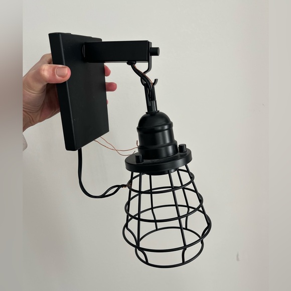 NWTO Farmhouse Pottery Barn Sconce (9") in Black - Picture 3 of 7